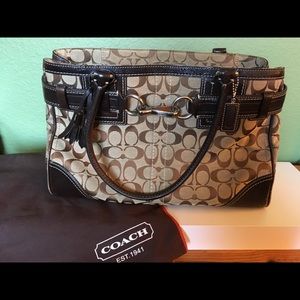 Coach Brown Hampton Handbag